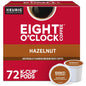 Eight O'Clock Coffee Hazelnut, Single-Serve Keurig K-Cup Pods, Flavored Medium Roast Coffee Pods, 96 Count
