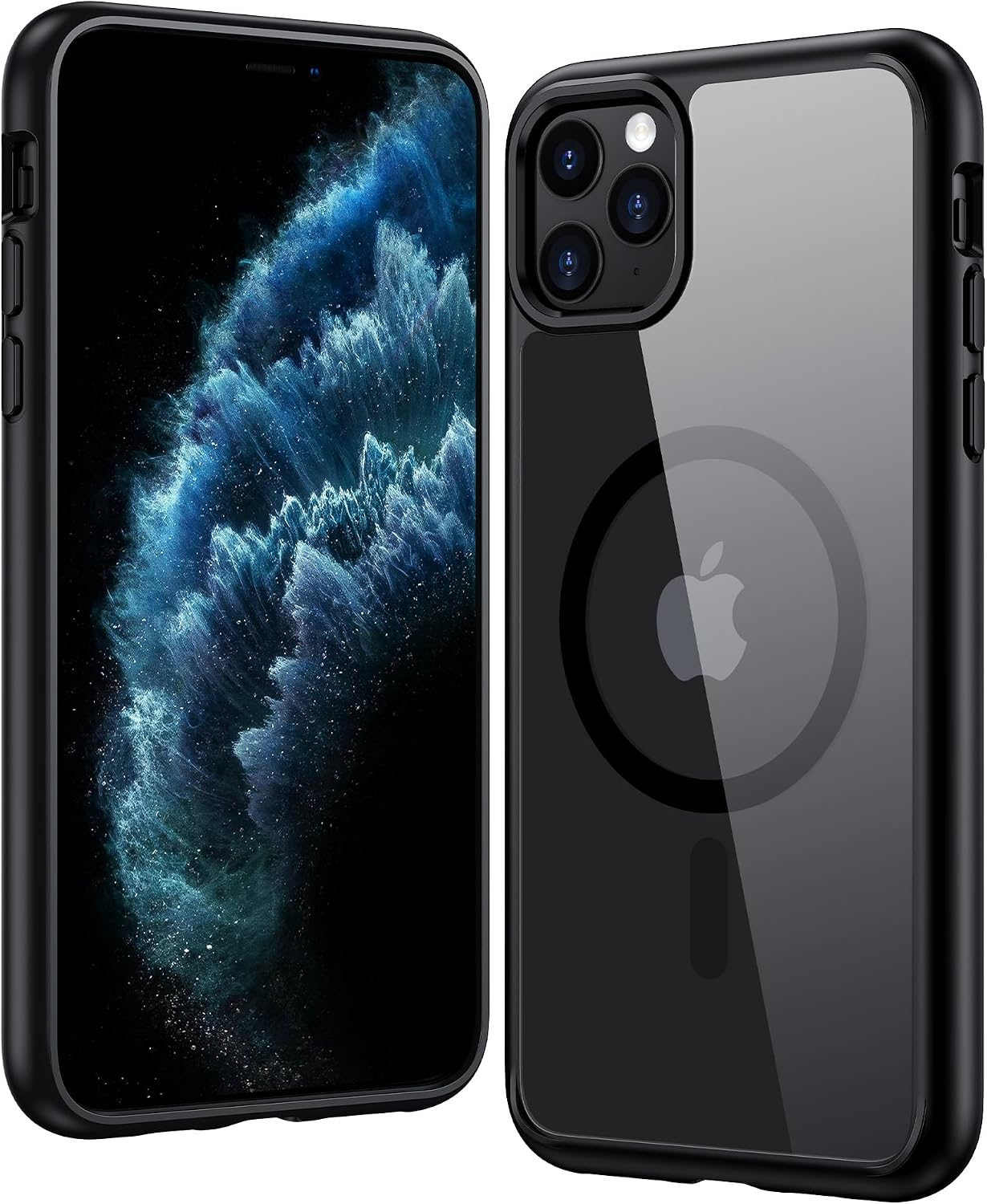 FNTCASE for iPhone 17 Pro Case Clear Magnetic with Screen Protector
