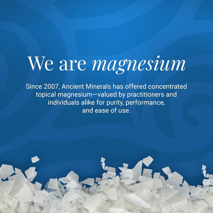 Ancient Minerals Magnesium Bath Flakes – Pure Zechstein Magnesium Chloride for Soaking and Whole-Body Replenishment, 8 lb Bag (Pack of 3)