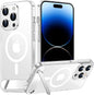 Magnetic Compatible with iPhone 14 Pro Max Case, [Built-in Invisible Kickstand][Compatible with MagSafe] [Military Grade Shockproof] Slim Translucent Matte Phone Case for iPhone 14 Pro Max 6.7"