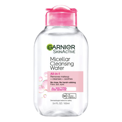 Garnier Micellar Water, Hydrating Facial Cleanser & Makeup Remover, Suitable for Sensitive Skin, Vegan, Cruelty Free, 13.5 Fl Oz (400mL), 1 Count