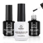 Beetles 2 Pcs 15ml No Wipe Gel Top Coat and Base Coat Set