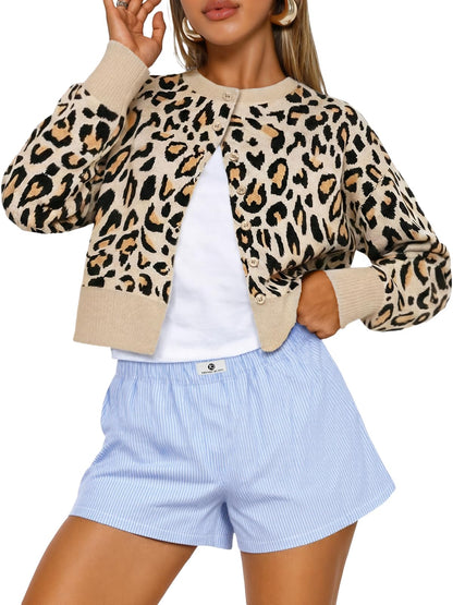 Trendy Queen Cropped Cardigan Sweaters for Women Fall Fashion Clothes 2026