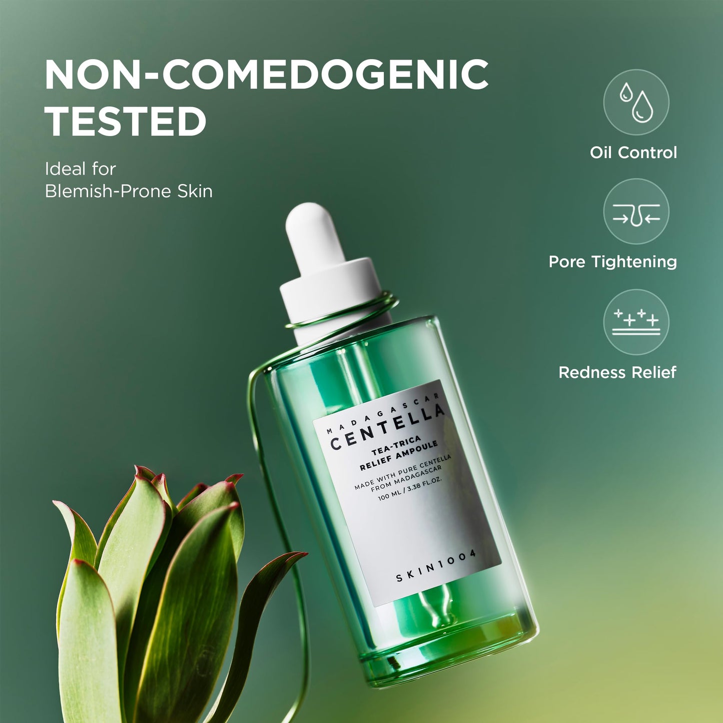 SKIN1004 [Hudson's Pick] Madagascar Centella Ampoule, Korean Face Serum with Centella Asiatica for Hydrating & Moisturizing, Soothing Facial Serum for Skin Balance, Korean Skin Care, 1.85 fl.oz, 55ml