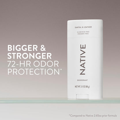 Native Aluminum Free Deodorant, Ocean & Timber, Large Size Stick, 72 Hour Odor Control, for Women & Men, Contains Naturally Derived Ingredients, 3.1 oz
