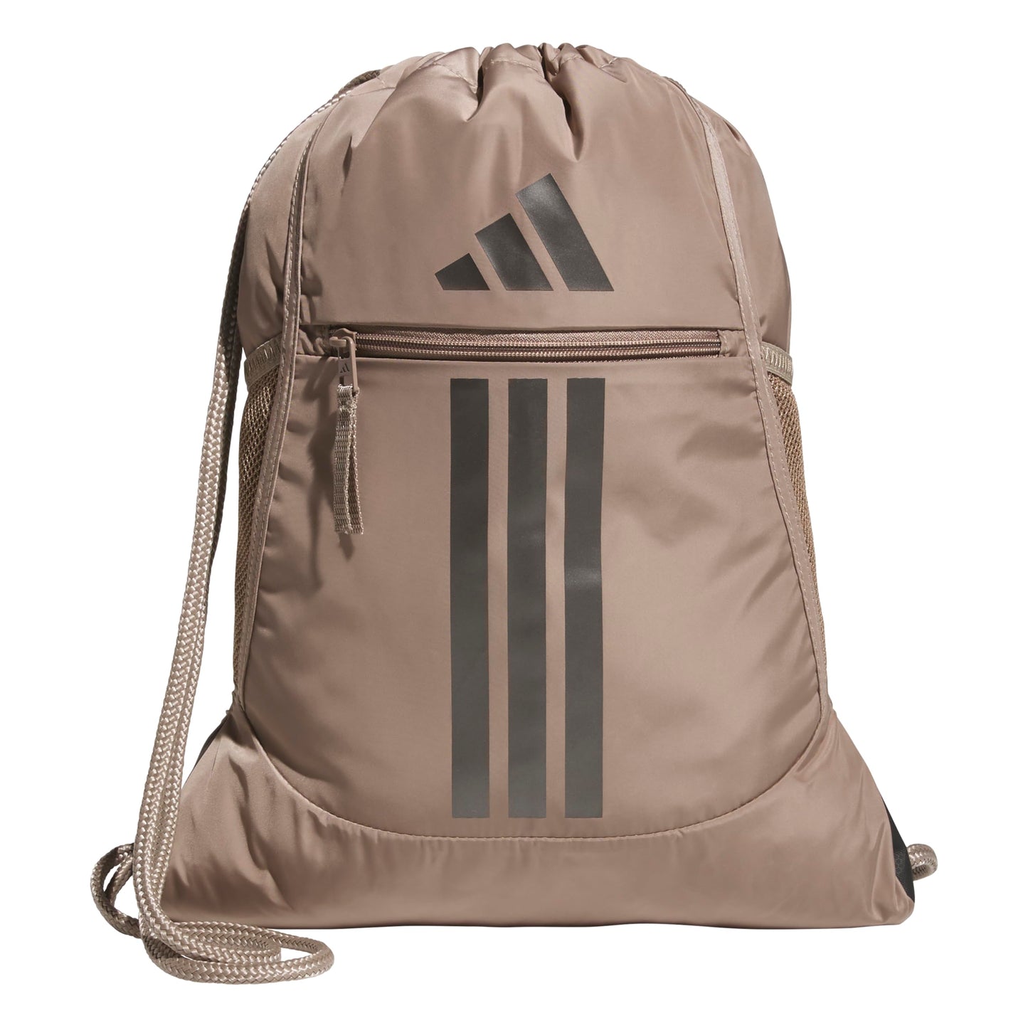adidas Alliance Sackpack – Drawstring Backpack for Sports, Small Gym Bag, Preloved Teal Green/Black/3, OSFA