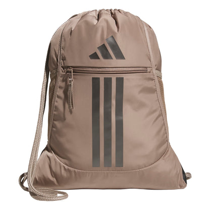 adidas Alliance Sackpack – Drawstring Backpack for Sports, Small Gym Bag, Preloved Teal Green/Black/3, OSFA