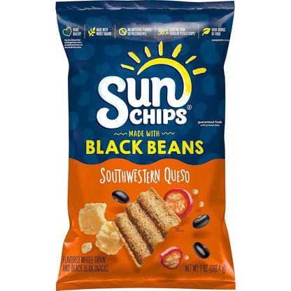 SunChips 100% Whole Grain Chips, Variety Pack, 1 oz Bags, Pack of 40, No Artificial Flavors, Colors