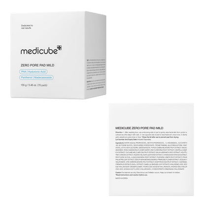 medicube Toner Pads Zero Pore Pad 2.0 for Exfoliation and Pore Care