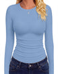 GAYHAY Long Sleeve Shirts for Women Tops Fitted Clothes Fall Fashion 2026