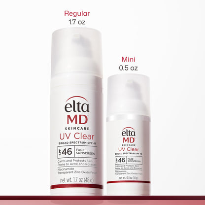 EltaMD UV Clear Face Sunscreen with Zinc Oxide, Oil-Free, SPF 46 and SPF 50