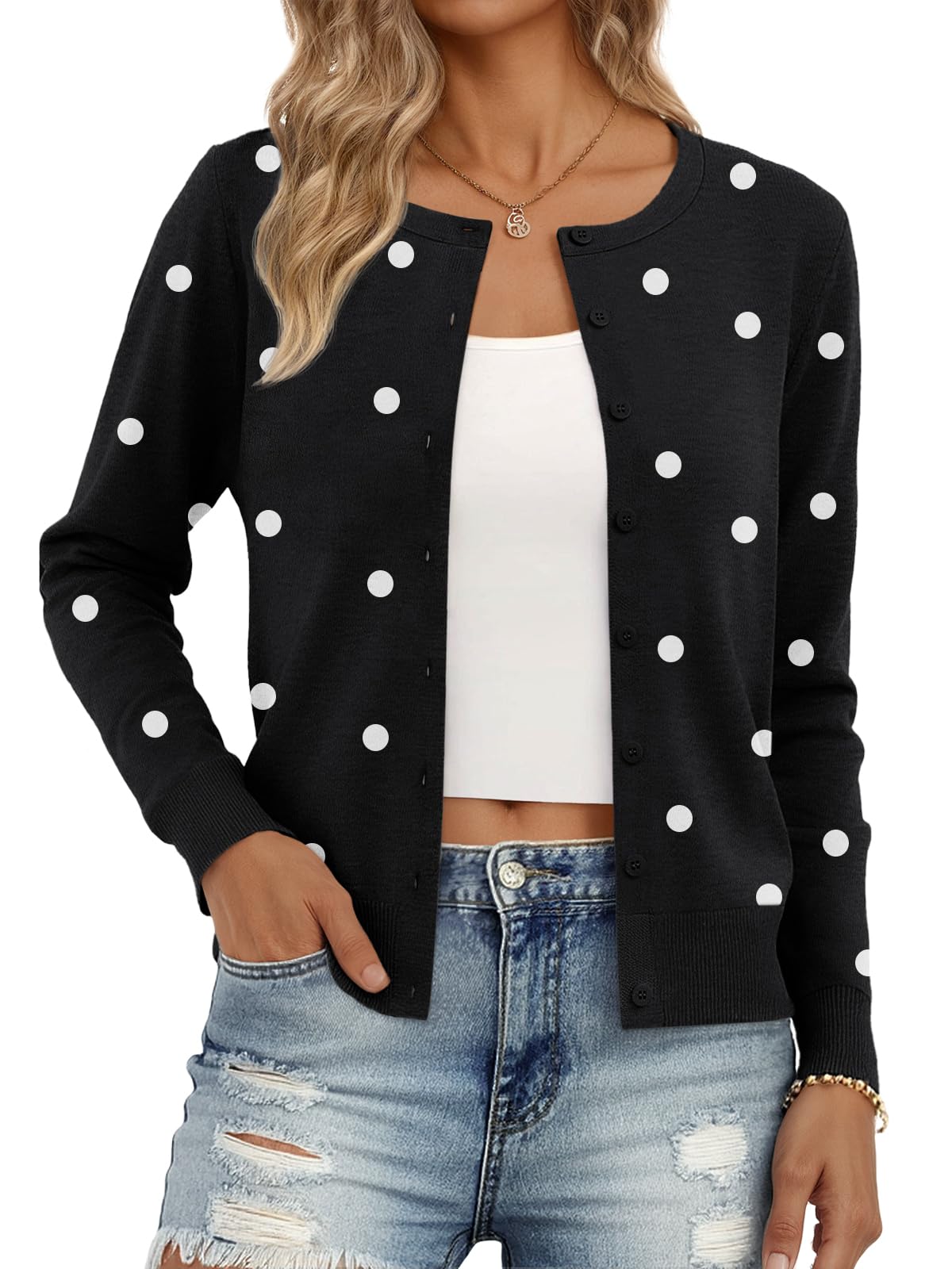 Trendy Queen Women's Lightweight Knit Cardigan