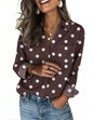 Zeagoo Blouses for Women Long Sleeve Dressy Casual Button Down Shirts