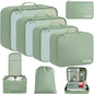 BAGAIL 8 Set Packing Cubes Luggage Packing Organizers for Travel Accessories-Cream