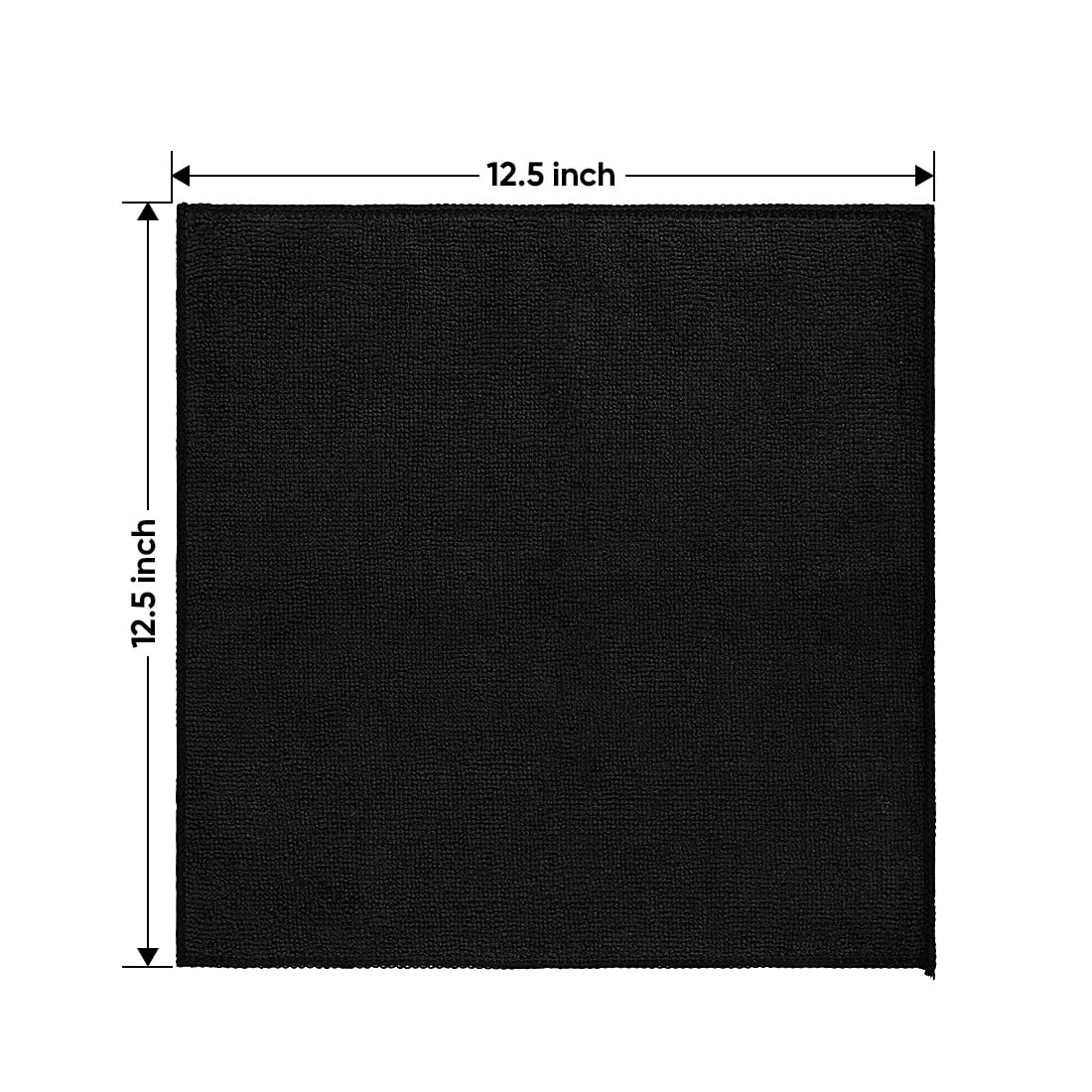 HOMEXCEL Microfiber Cleaning Cloth 12 Pack, 12.5 x 12.5 inch Microfiber Towels for Cars, Ultra Absorbent Washing Cloth, Lint Free Streak Free Cleaning Rags for Car, Kitchen, and Window (Grey)