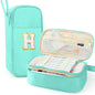 Cute Large Pencil Case Pouch,Personalized Initial Pencil Bag for Girls Boy