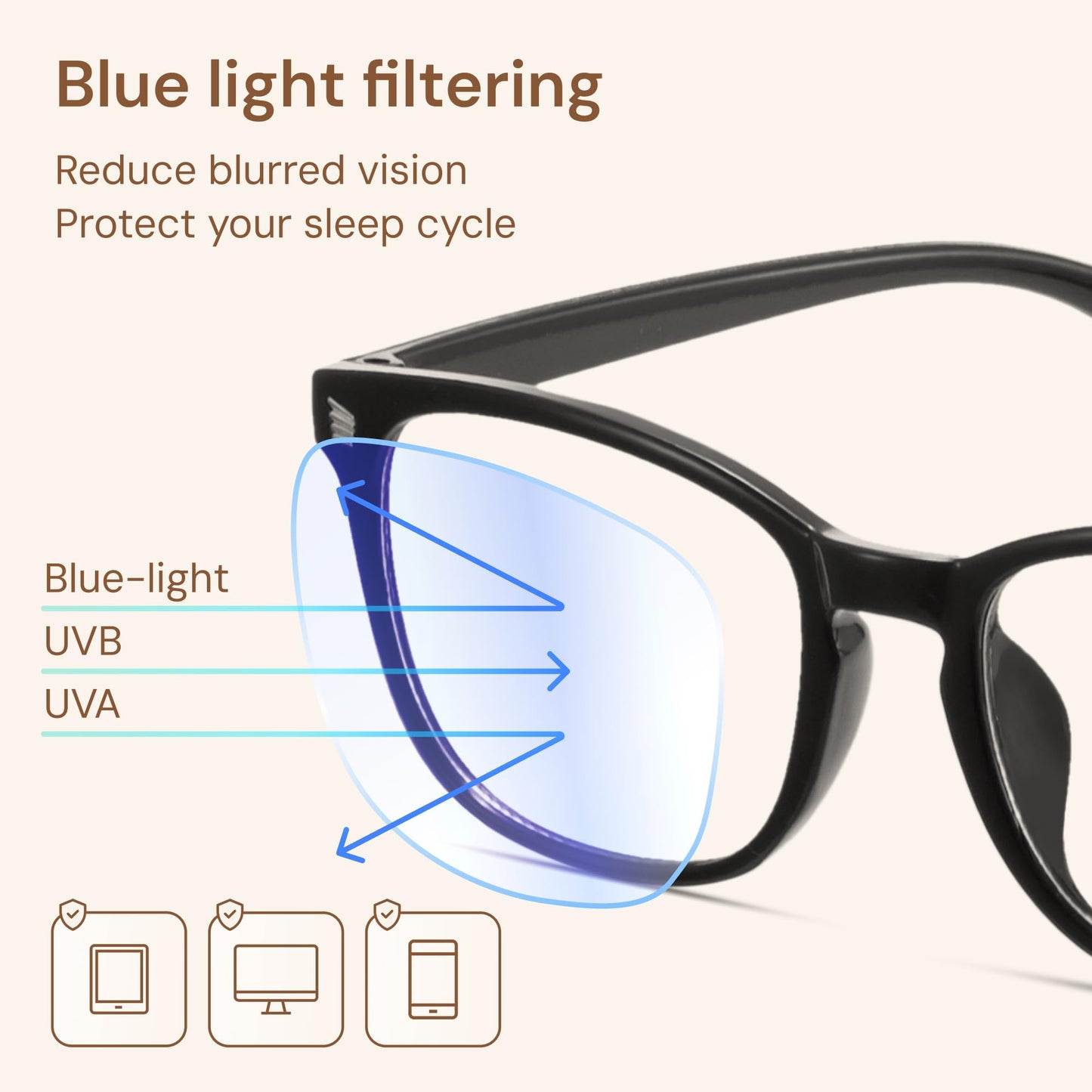 Gaoye Blue Light Glasses for Women - 3 Pack