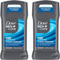DOVE MEN + CARE Antiperspirant Deodorant Stick Clean Comfort Twin Pack 72-Hour Sweat & Odor Protection Antiperspirant for Men With 1/4 Moisturizing Cream 2.7 oz