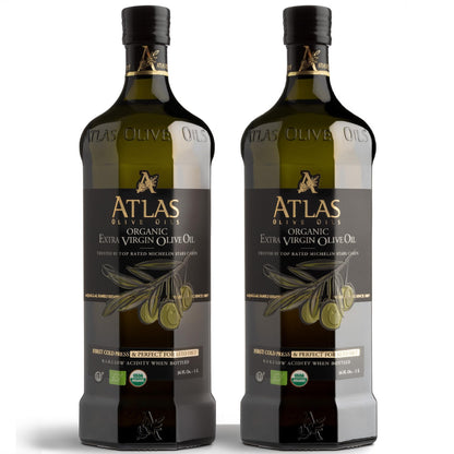 Atlas Organic Extra Virgin Olive Oil, Moroccan, High Polyphenol, 1 L