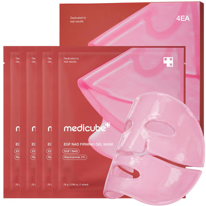 medicube Jelly Gel Mask with Salmon DNA PDRN Pink Collagen, 4EA