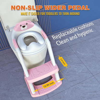 Potty Training Toilet for Toddlers, 2-in-1 Potty Training seat, Anti-Slip