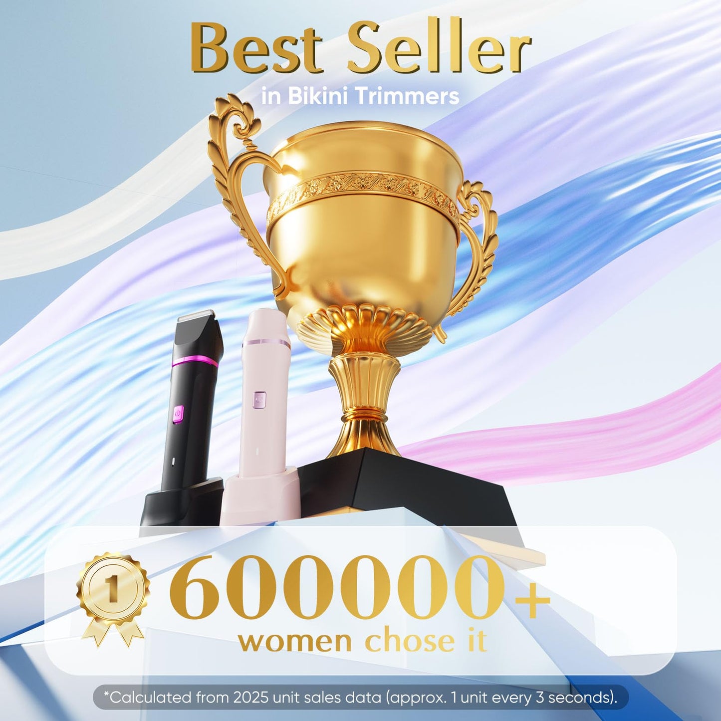 Risina 2-in-1 Bikini Trimmer for Women, Women's Electric Razor, Face Shaver