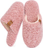 EverFoams Women's Fuzzy Slippers Warm Cozy Memory Foam Indoor House Shoes