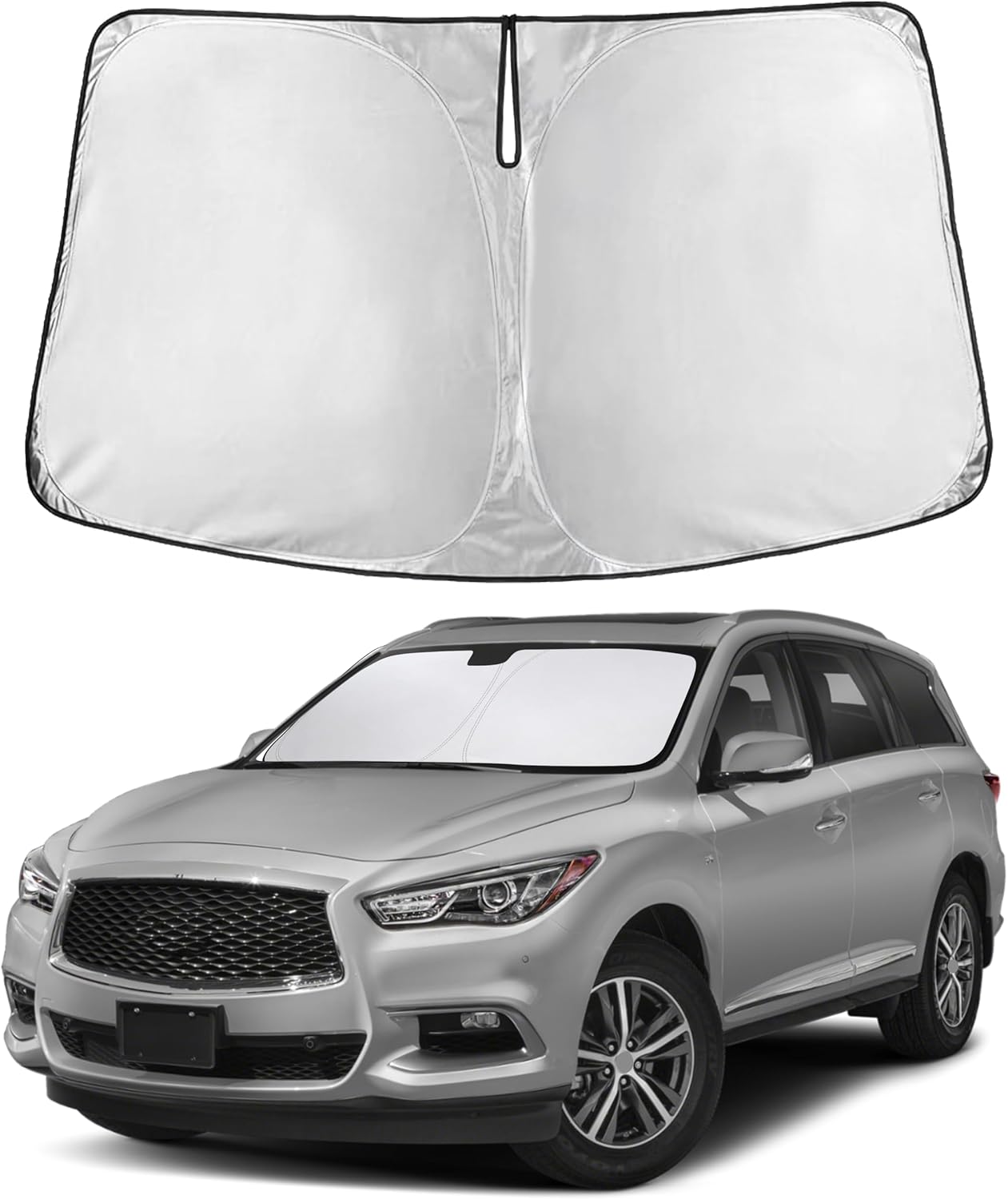 Autovir Windshield Sun Shade, 2017-2026 Tesla Model 3 & Y, 280T Visor Shade