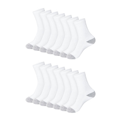 Hanes Women's Crew, Ankle, and No-Show Moisture-Wicking Cushioned Athletic Socks (14 Pack)