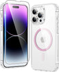 FNTCASE for iPhone 17 Pro Case Clear Magnetic with Screen Protector