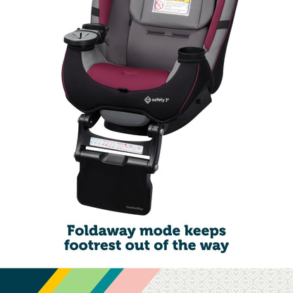 Safety 1st Grow and Go All-in-One Convertible Car Seat, Rear Facing, 5-40 lbs, Forward Facing (30–65 lbs), High Back Booster Seat 40-100 pounds, Alaskan Blue