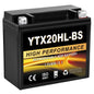 YTX14AH-BS 12V 12Ah Motorcycle Battery, 220CCA Rechargeable Maintenance Free Sealed AGM Battery, Powersport Replacement for ATV, UTV, Scooter