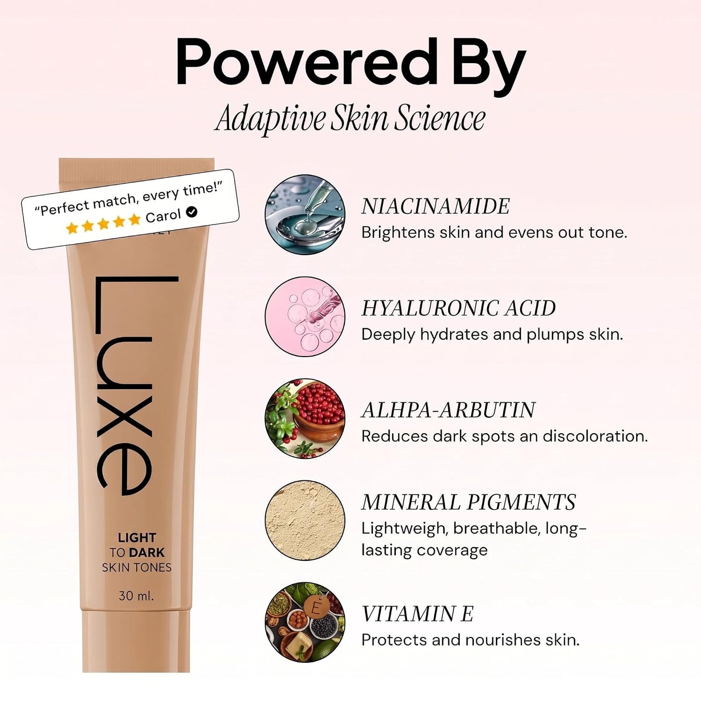 Luxe Color Changing Foundation – Medium