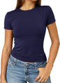 Abardsion Women's Casual Basic Slim Fit T Shirts