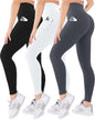 Blisset 3 Pack High Waisted Leggings for Women with Pockets Soft Active Compression Pants for Yoga Running & Daily Wear
