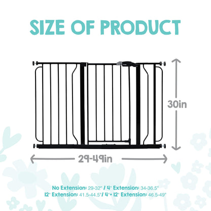 Regalo Safety 29"-38.5" Easy Step Baby Gate, Bottom of Stairs & Doorways