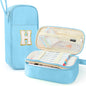 Cute Large Pencil Case Pouch,Personalized Initial Pencil Bag for Girls Boy