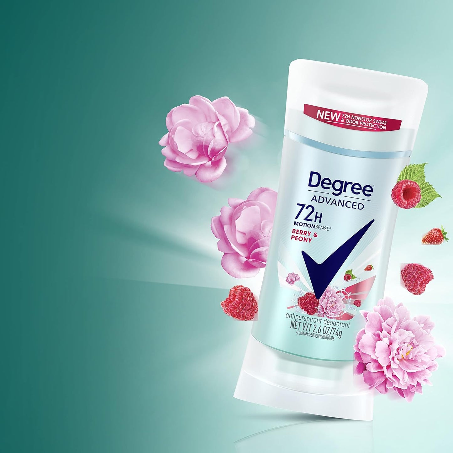 Degree Antiperspirant Deodorant Sexy Intrigue 72-Hour Sweat & Odor Protection Antiperspirant Deodorant For Women with Body Heat Activated Technology 2.6 oz (Pack of 2)