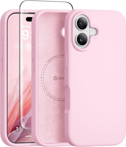 GONEZ Magnetic for iPhone 17 Pro Max Case, Silicone Cover Stone