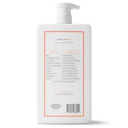 Native Clean Body Wash, Gentle & pH-balanced for Sensitive Skin, 24-Hr Freshness for Women & Men, Vegan & Cruelty-Free, Free of Sulfates, Parabens & Phthalates, Sandalwood & Shea Butter, 36 oz