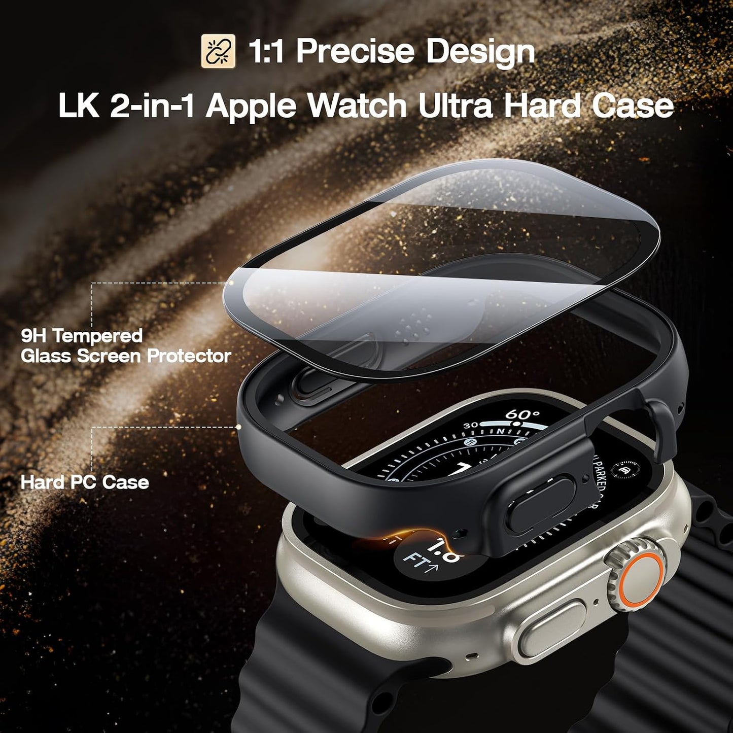 LK 3 Pack for Apple Watch Ultra/Ultra 2 / Ultra 3 Screen Protector 49mm