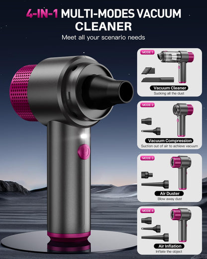 KMM Handheld Car Vacuum Cleaner, Hand Held Vacuum Cleaner and Air Duster