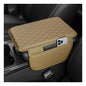 Stacool Upgraded Car Center Console Cover,Microfiber Leather Car Armrest Cover Cushion with 2 Storage Bags,Universal Car Armrest Storage Box (Black)