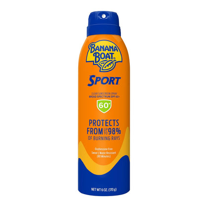 Banana Boat Sport SPF 50 Sunscreen Spray, 6 oz (2 Pack)