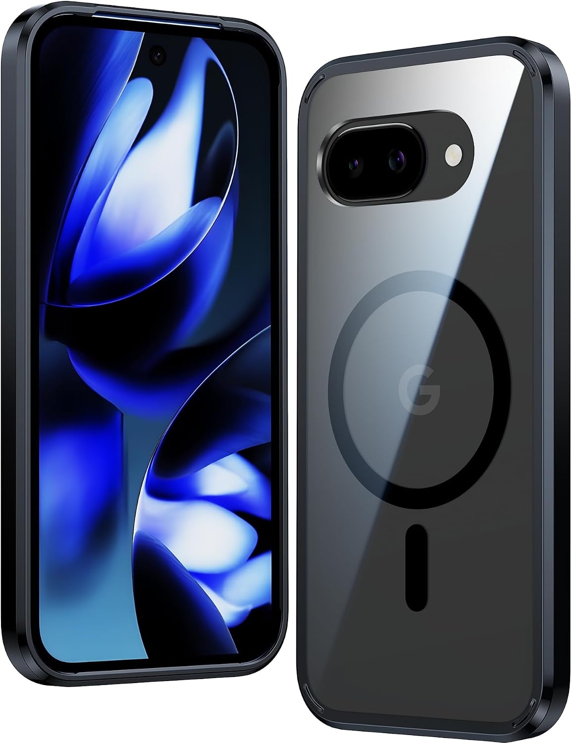FNTCASE for iPhone 17 Pro Case Clear Magnetic with Screen Protector
