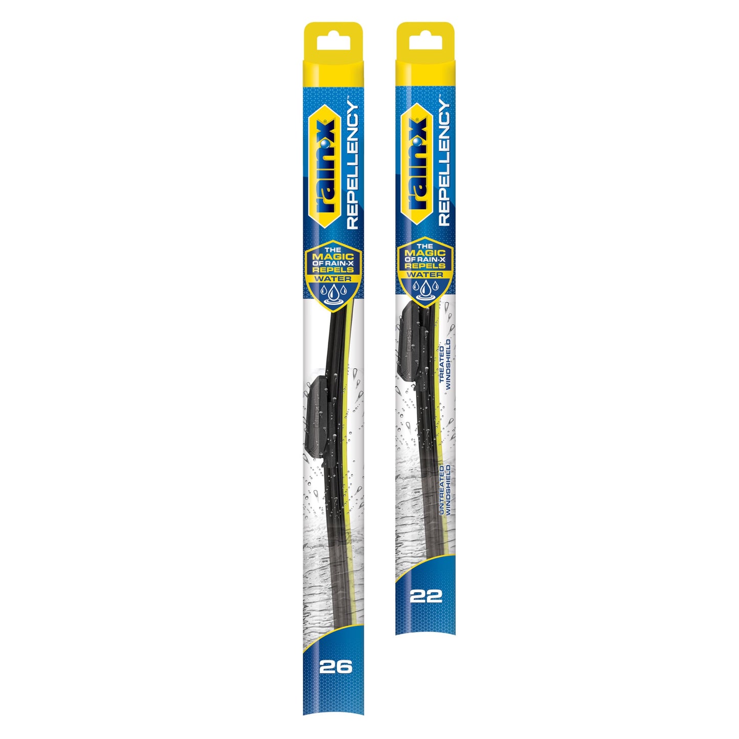Rain-X 810348 Repellency Water Repellent Wiper Blades, 26" & 16" Windshield Wipers, All Weather Streak-Free for Enhanced Visibility w/Water Repellency Formula [Amazon Exclusive]