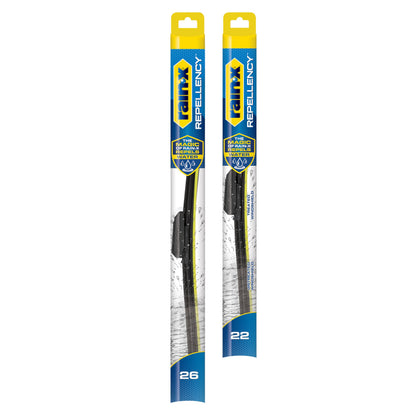 Rain-X 810348 Repellency Water Repellent Wiper Blades, 26" & 16" Windshield Wipers, All Weather Streak-Free for Enhanced Visibility w/Water Repellency Formula [Amazon Exclusive]