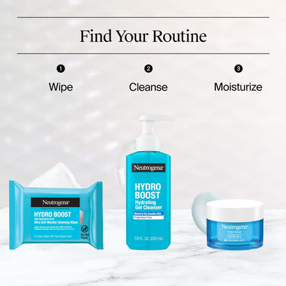 Neutrogena Hydro Boost Cleansing Wipes Makeup Remover, 25 Ct