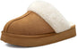 Litfun Fuzzy Slippers for Women Memory Foam Indoor House Shoes