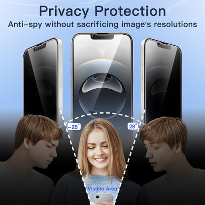 JETech Privacy Screen Protector for iPhone 17 Pro Max, 2-Pack